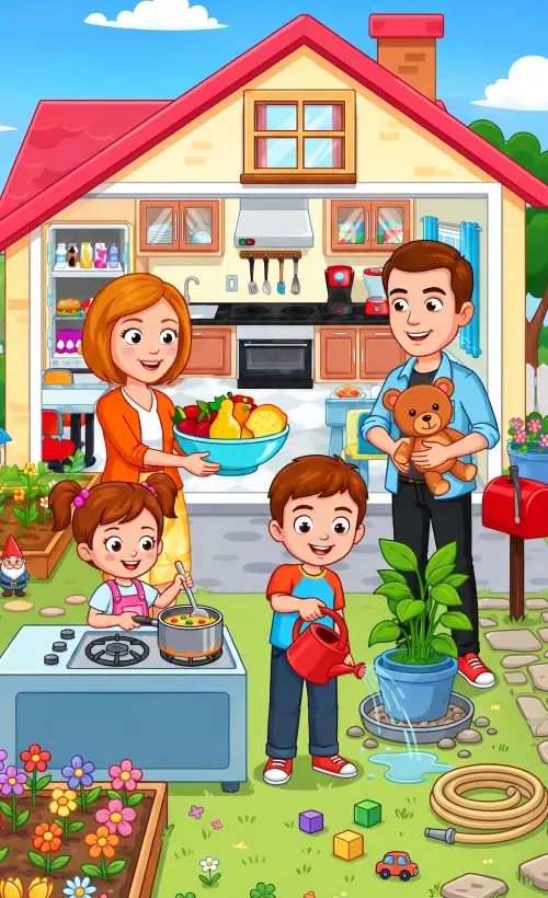My Town Home: Family Playhouse